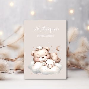 Mutterpasshülle - Geschenke für werdende Mama - Geschenk zur Schwangerschaft - personalisierte Geschenke für Mama - Mutterpass Hülle