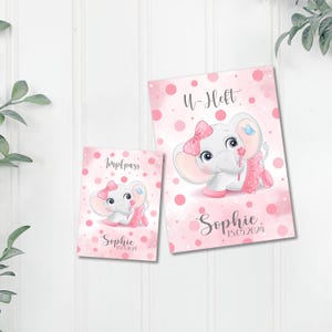 U Heft und Impfpass Hülle - Personalisierte Babygeschenke - Geschenkideen zur Geburt - Impfpass Hülle - U Heft Hülle - für Kinder - Tiere