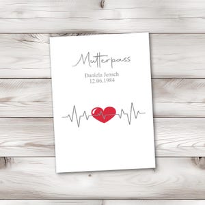 Mutterpasshülle - Geschenke für werdende Mama - Geschenk zur Schwangerschaft - personalisierte Geschenke für Mama - Mutterpass Hülle