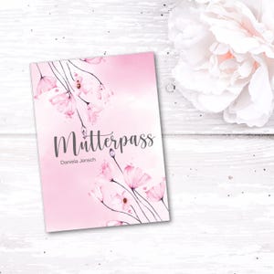 Mutterpasshülle - Geschenke für werdende Mama - Geschenk zur Schwangerschaft - personalisierte Geschenke für Mama - Mutterpass Hülle