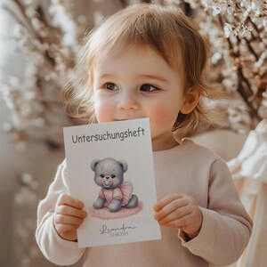 U Heft und Impfpass Hülle - Personalisierte Babygeschenke - Geschenkideen zur Geburt - Impfpass Hülle - U Heft Hülle - Teddy