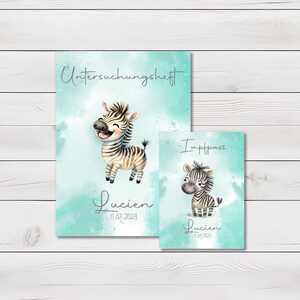 U Heft und Impfpass Hülle - Personalisierte Babygeschenke - Geschenkideen zur Geburt - Impfpass Hülle - U Heft Hülle - für Kinder