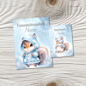 U Heft und Impfpass Hülle - Personalisierte Babygeschenke - Geschenkideen zur Geburt - Impfpass Hülle - U Heft Hülle - für Kinder - Tiere