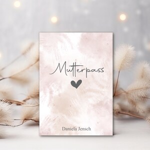 Mutterpasshülle - Geschenke für werdende Mama - Geschenk zur Schwangerschaft - personalisierte Geschenke für Mama - Mutterpass Hülle