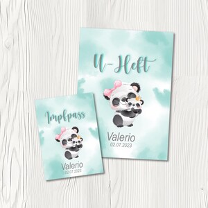 U Heft und Impfpass Hülle - Personalisierte Babygeschenke - Geschenkideen zur Geburt - Impfpass Hülle - U Heft Hülle - für Kinder