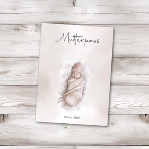 Mutterpasshülle - Geschenke für werdende Mama - Geschenk zur Schwangerschaft - personalisierte Geschenke für Mama - Mutterpass Hülle