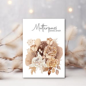 Mutterpasshülle - Geschenke für werdende Mama - Geschenk zur Schwangerschaft - personalisierte Geschenke für Mama - Mutterpass Hülle