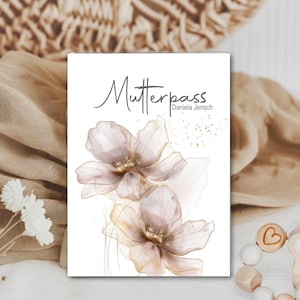 Mutterpasshülle - Geschenke für werdende Mama - Geschenk zur Schwangerschaft - personalisierte Geschenke für Mama - Mutterpass Hülle