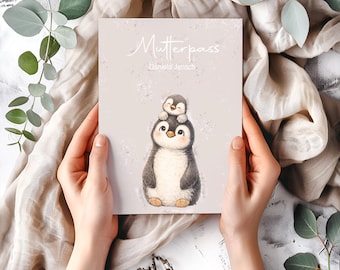 Mutterpasshülle personalisiert | 25 Tiermotive zur Auswahl | Geschenk werdende Mama | Schutzhülle Mutterpass Schwangerschaft