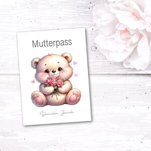 Mutterpasshülle - Geschenke für werdende Mama - Geschenk zur Schwangerschaft - personalisierte Geschenke für Mama - Mutterpass Hülle