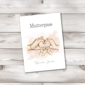 Mutterpasshülle - Geschenke für werdende Mama - Geschenk zur Schwangerschaft - personalisierte Geschenke für Mama - Mutterpass Hülle