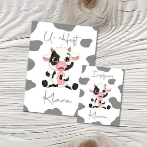 U Heft und Impfpass Hülle - Personalisierte Babygeschenke - Geschenkideen zur Geburt - Impfpass Hülle - U Heft Hülle - für Kinder - Tiere
