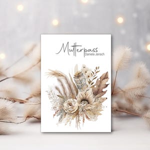 Mutterpasshülle - Geschenke für werdende Mama - Geschenk zur Schwangerschaft - personalisierte Geschenke für Mama - Mutterpass Hülle