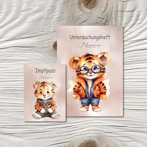 U Heft und Impfpass Hülle - Personalisierte Babygeschenke - Geschenkideen zur Geburt - Impfpass Hülle - U Heft Hülle - für Kinder - Tiere