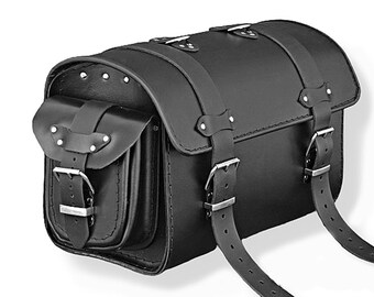 Motorcycle Trike Leather Bag Case Pannier Saddlebag 18L