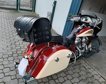 Motor Trike Leren Tas Case Fietstas Zadeltas met slot, 55L