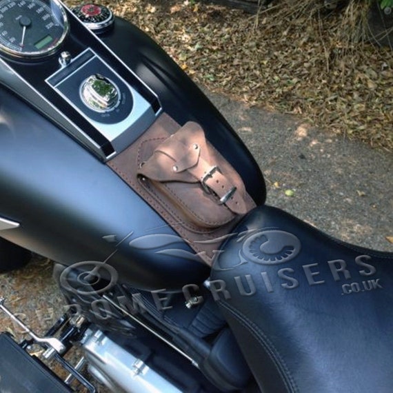 Buy Harley Davidson Softail Fat Boy Heritage Brown Leather Tank Panel Chap Cover  Bra Online in India 
