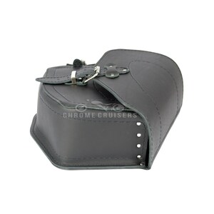 Genuine Leather Saddlebag Pannier Bag With Bottle Holder Yamaha XVS 650 ...