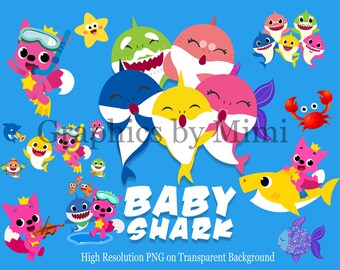 Baby Shark Background Etsy Baby Shark Background Etsy