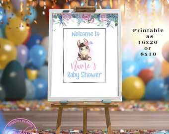Horse Welcome Sign, Baby Shower Decorations, Horse Theme, Horse Invitation, Cowgirl Theme, Baby Shower Boy, Baby Shower Girl R6179