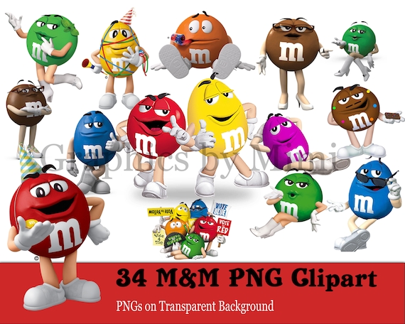 M&M Clipart Png Digital Download Clipart Png File 