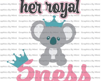 Her Royal Ness Svg, 5th Birthday Svg, Her Royal Ness Png, 5th Birthday Png, Crown Svg, It's My Birthday Svg, My 5th Birthday, Princess Svg
