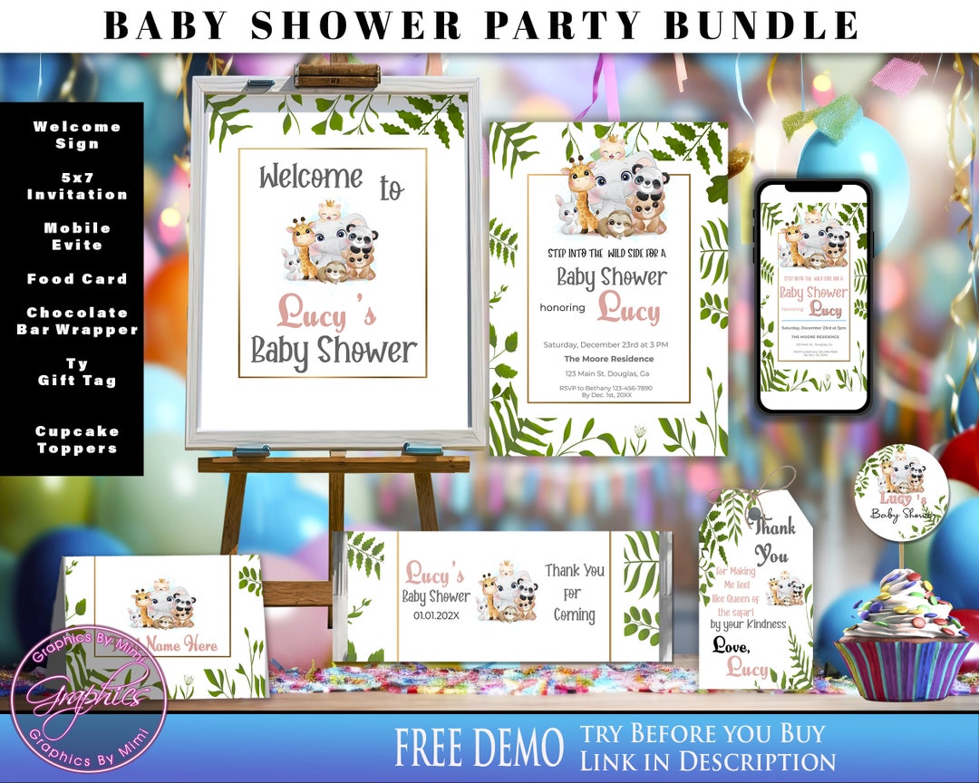 Safari Baby Shower, Safari Invitation, Zoo Baby Shower, Shower ...