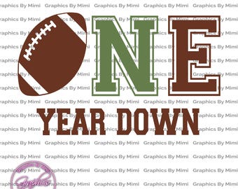 First Birthday Svg, Football One Svg, First Birthday Png, Football One Png, 1st Year Down Svg, It&#39;s My Birthday Svg, Football Birthday F2122