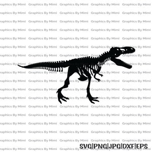 T Rex Dinosaurier Svg, Skelett Knochen Svg, Dinosaurier Png, Skelett Knochen Png