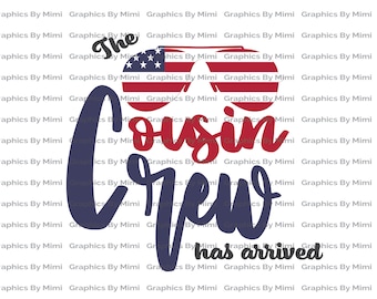 Cousin Crew Svg, Cousins Svg, Cousin Crew Png, Cousins Png, Sunglasses Svg, Patriotic Star Svg, July 4th Svg, Red White Blue Svg