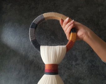 Boho woven macrame wall hanging