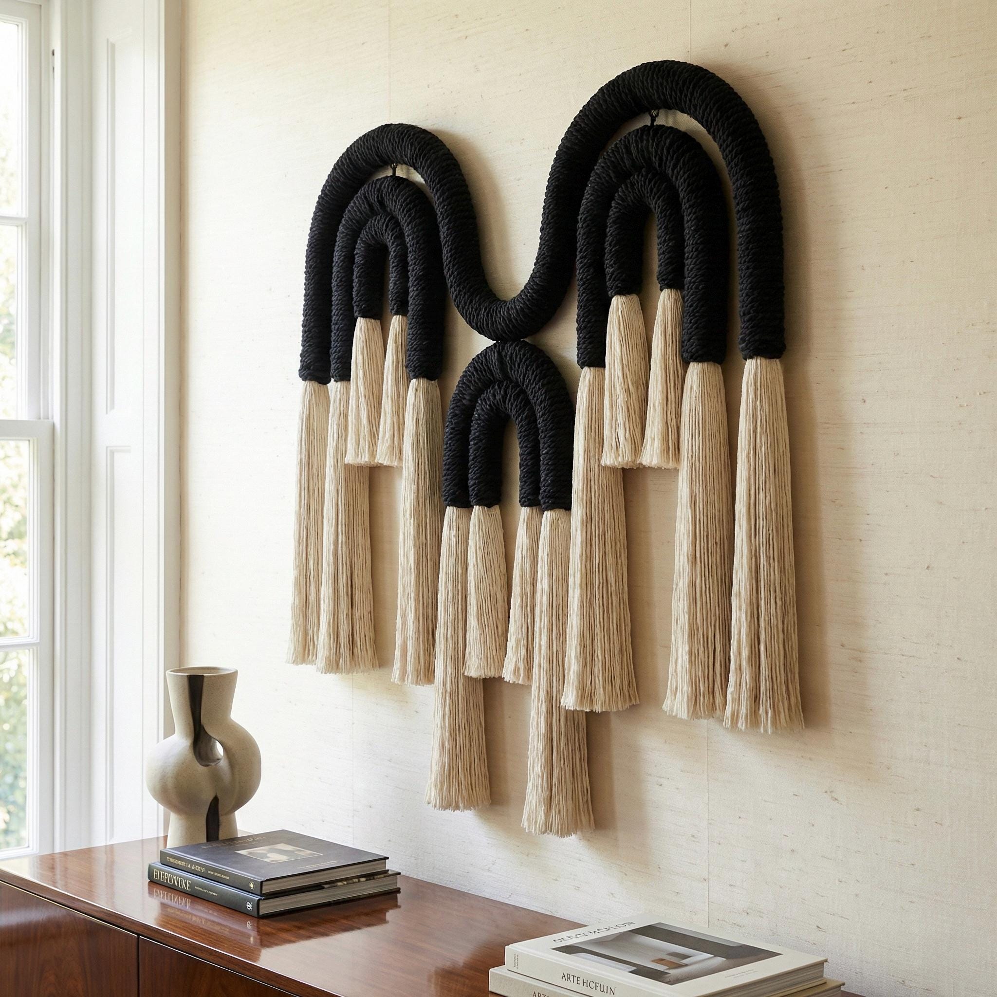 Handcrafted Wool Fiber Sculpture | Custom Contemporary Wall Art ...