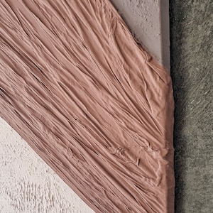 Textured Fabric & Plaster 3D Wall Art: Contemporary Canvas Painting (70x100cm)