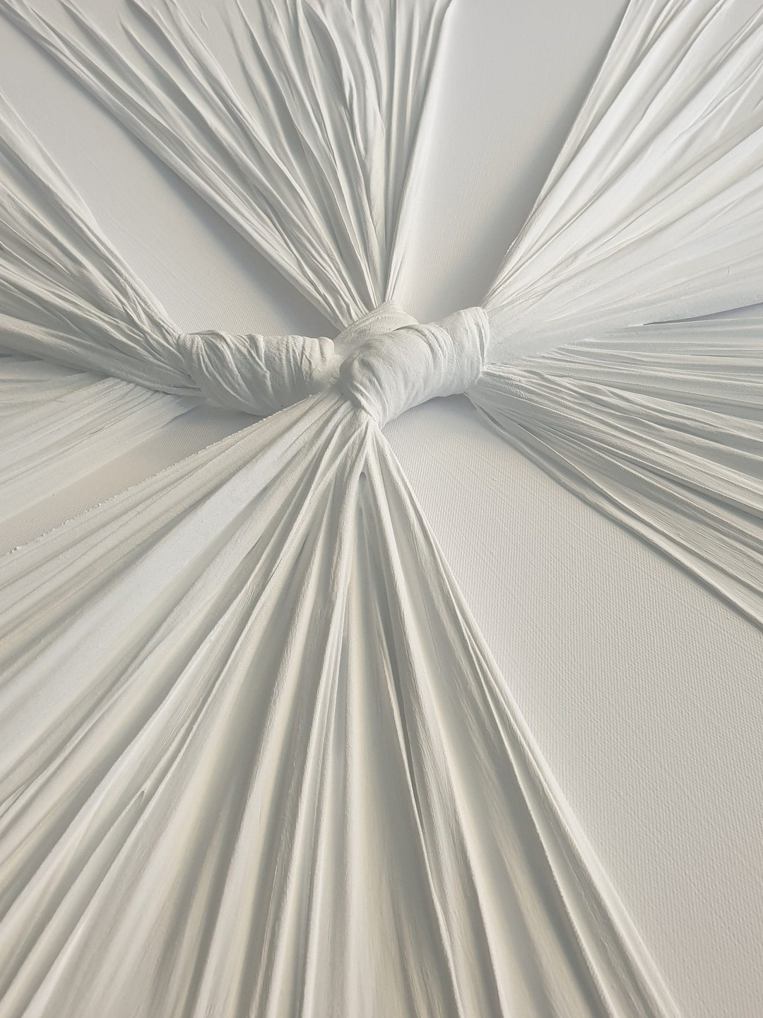 Contemporary 3D Wall Art Modern Fabric and Plaster Paintings Large 3D Wall Art Textured Canvas