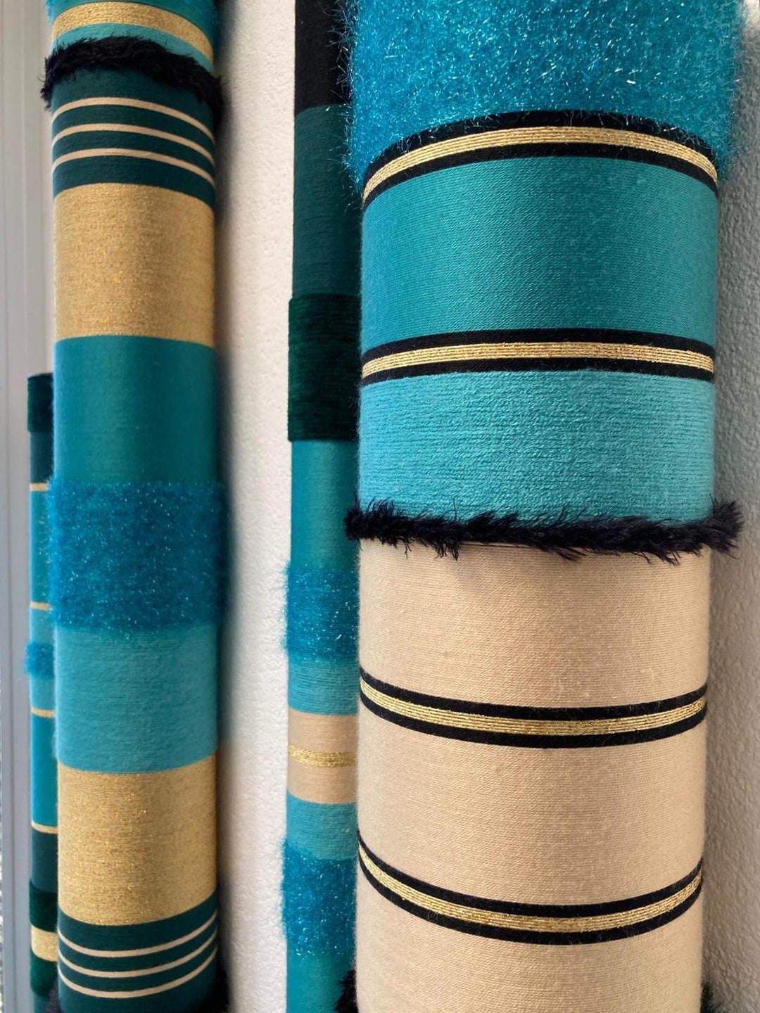 Luxury Boho Wall Hanging Sculpture , Contemporary Art Woven Sculpture