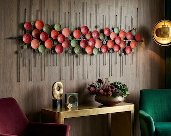 Abstract Metal Wall Art – Multicolor Sculpture – Large Modern Wall Decor – Handmade Custom Size