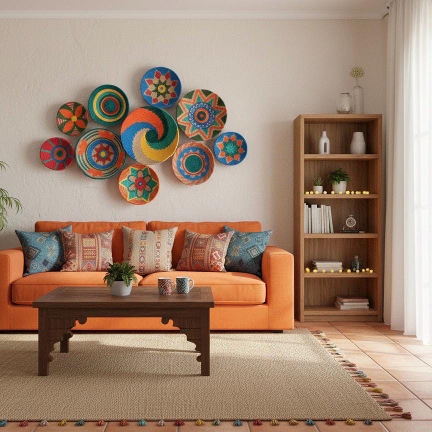 Wooden African Plate - Etsy