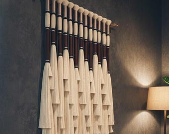 Handwoven Macrame Wall Hanging: Lomas Style Boho Headboard Decor