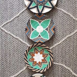 Woven Basket Wall Decor Set: Boho Wicker Wall Plates
