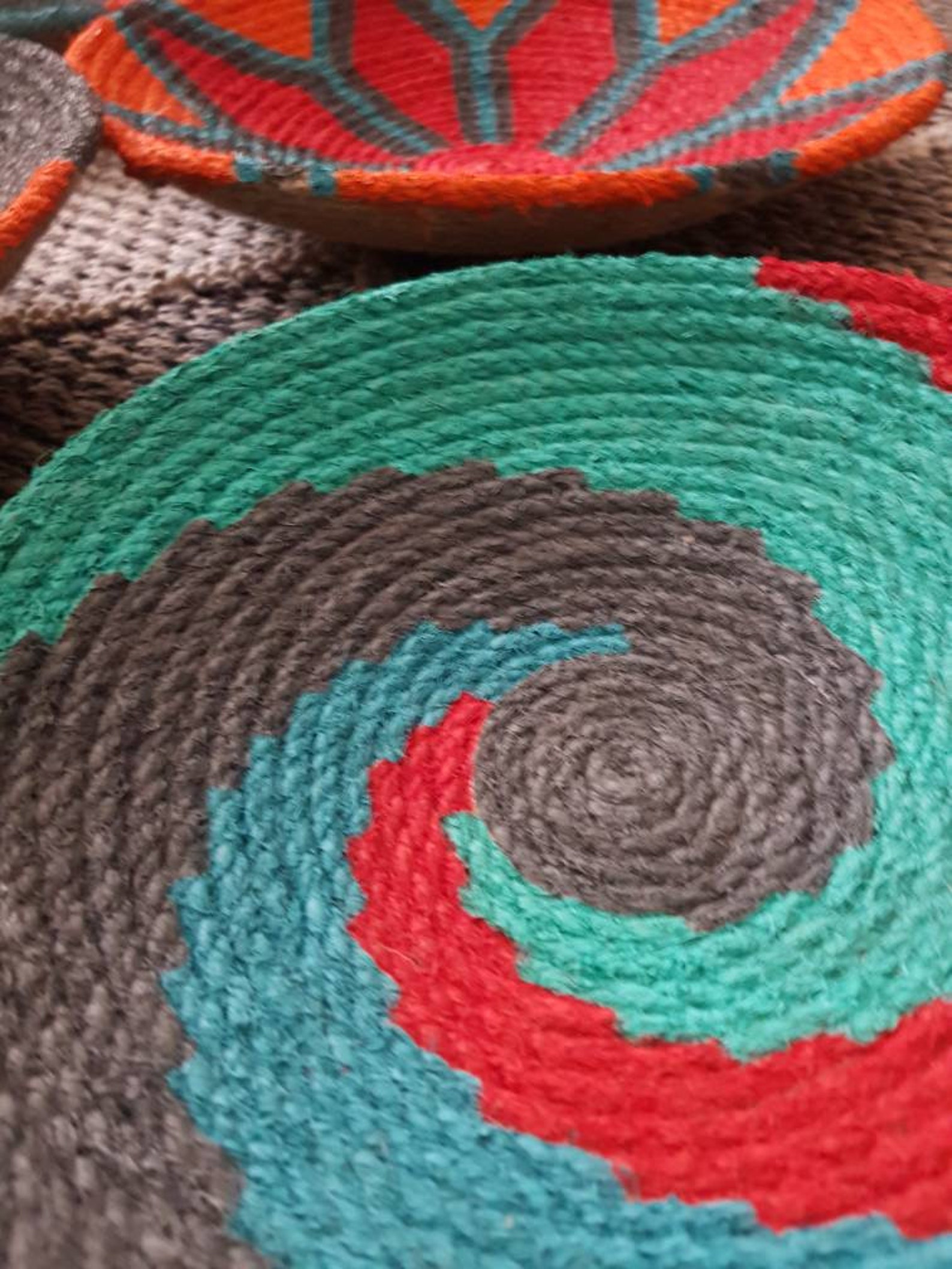 Set of 8 Basket Wall Decor Woven Baskets Wicker Wall Tray Etsy