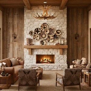 African Straw Wall Plate Set: Boho Balcony Decor (10 Piece) image 4