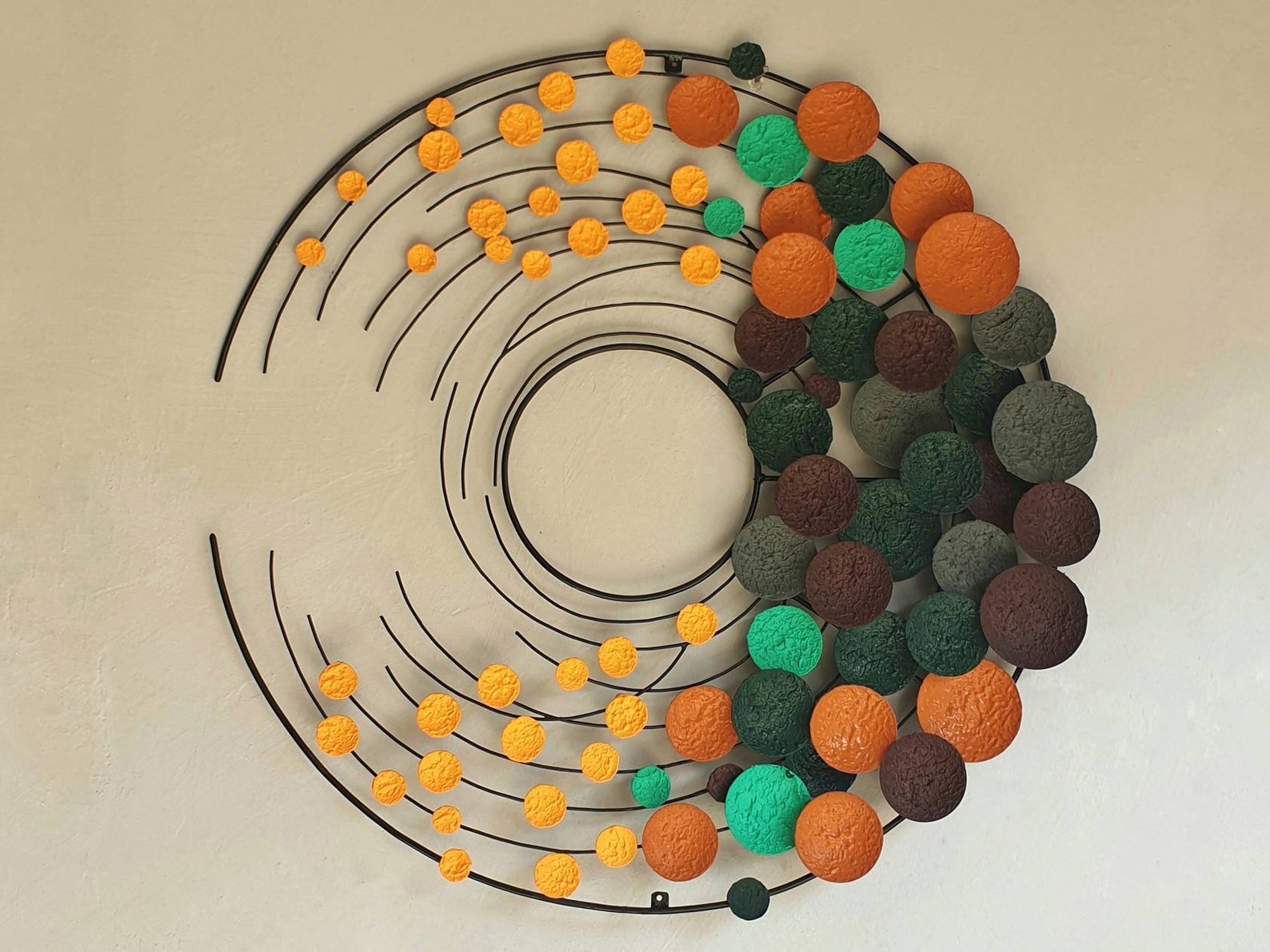 Large Luxury Wall Sculpture Abstract Metal Wall Decor Etsy