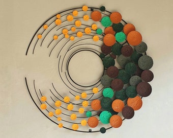 Grande escultura de parede de luxo, decoração de parede abstrata de metal, arte contemporânea para decoração de parede, design personalizado para decoração de casa