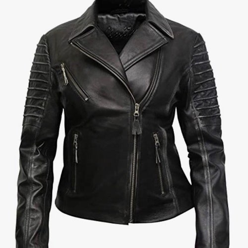 Women's Genuine Lambskin Leather Jacket Handmade Jacket - Etsy