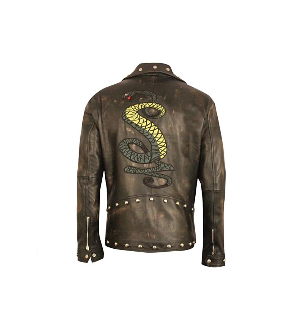 Snake Leather Jacket - Etsy