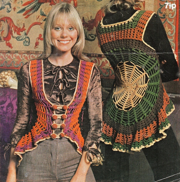 Vintage Crochet Top Pattern Crochet Victorian Shirt Pattern Etsy Canada