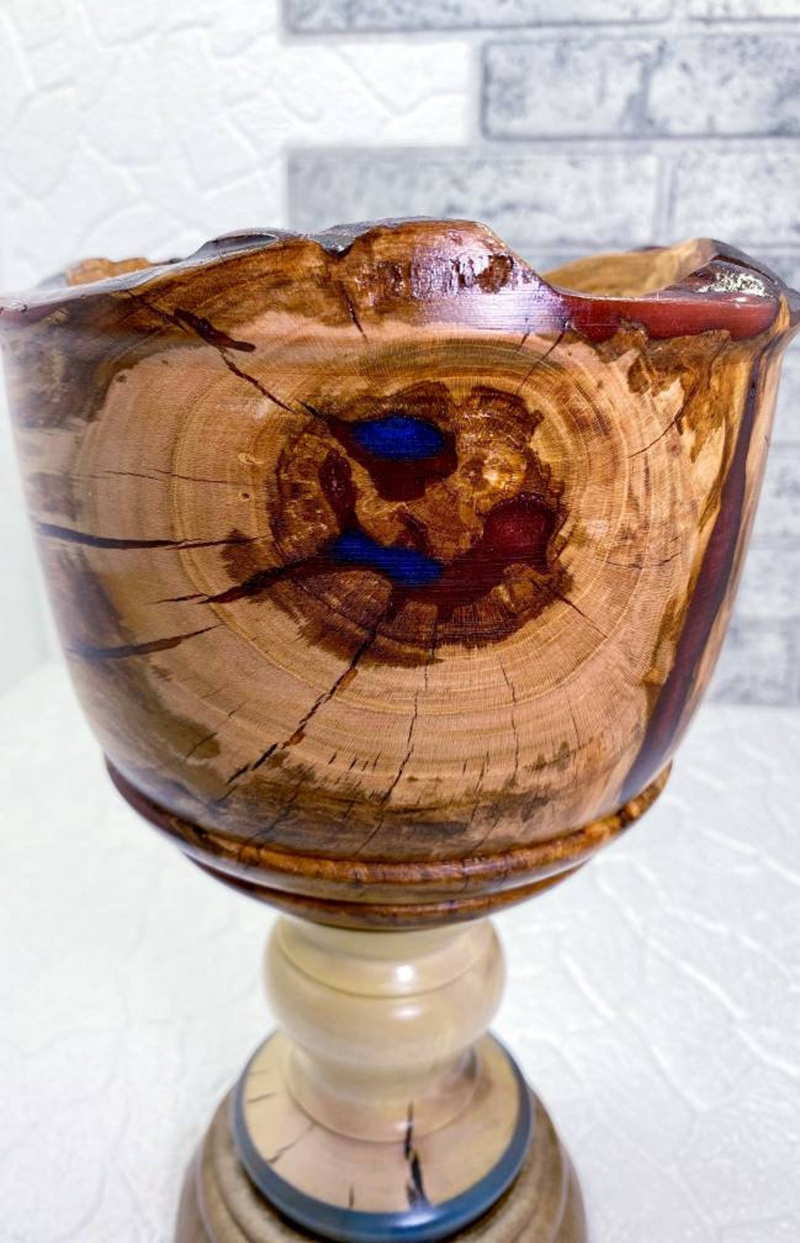 Best Player Cup epoxy vase made of wood and epoxy resin Etsy