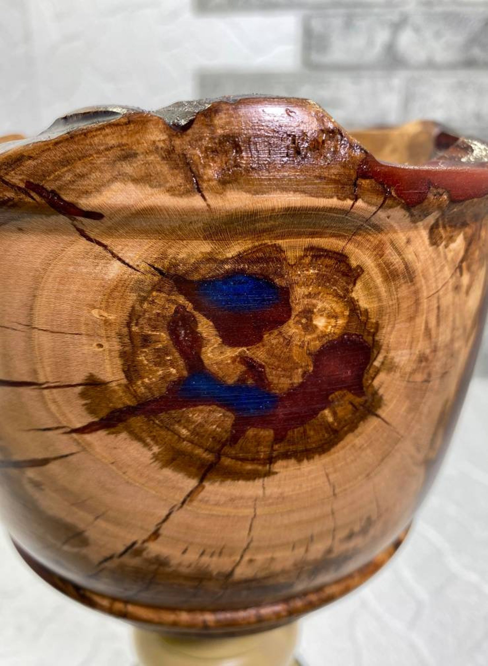 Best Player Cup epoxy vase made of wood and epoxy resin Etsy