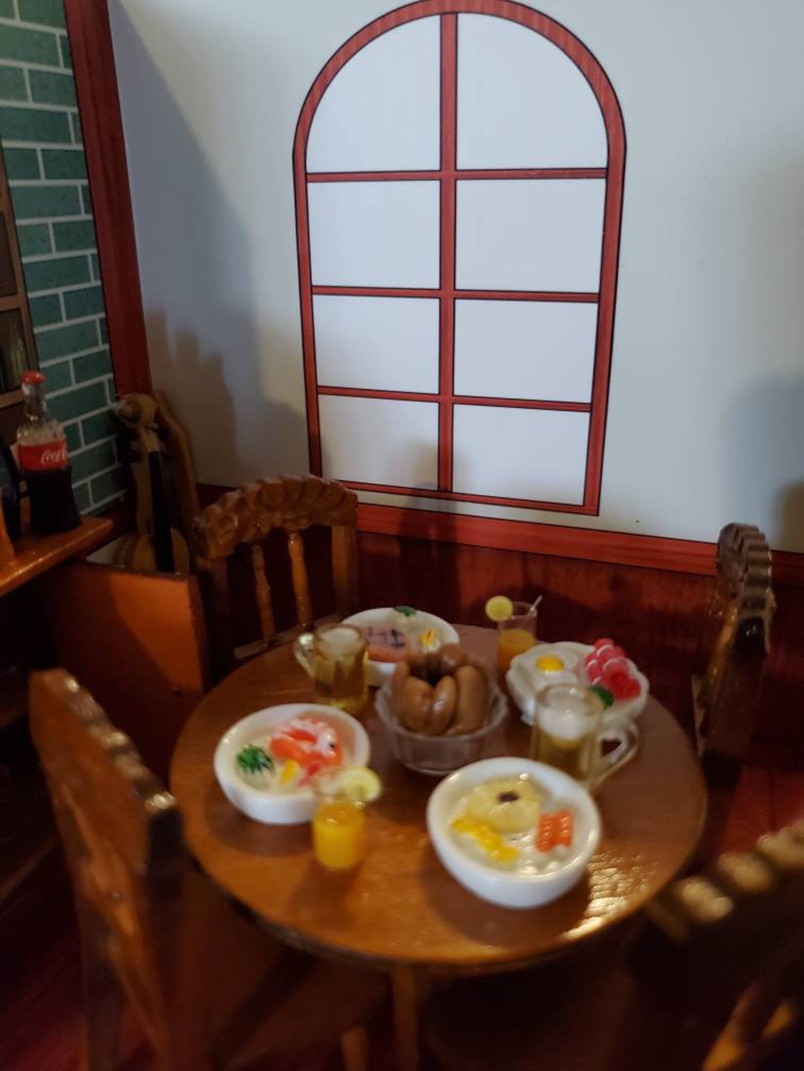 Miniature Dollhouse Restaurant Cafe Diorama Room Box Etsy