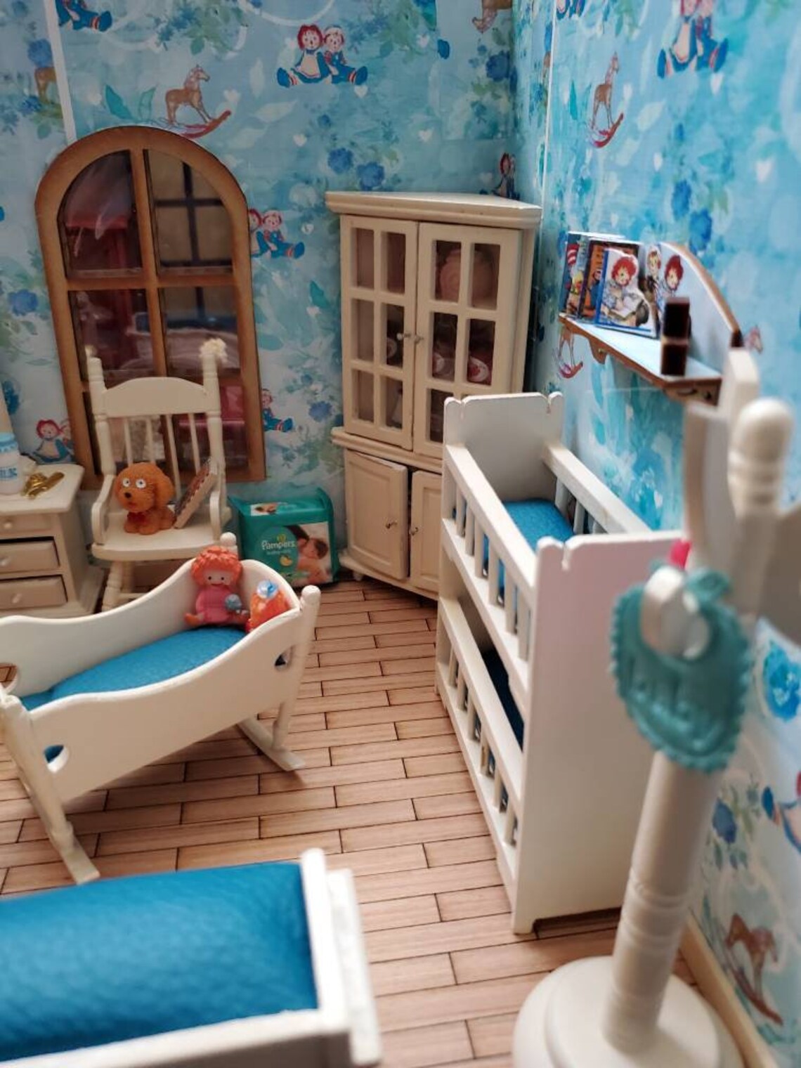 Dollhouse Miniature Raggedy Ann & Andy Nursery Toddler Room Etsy UK